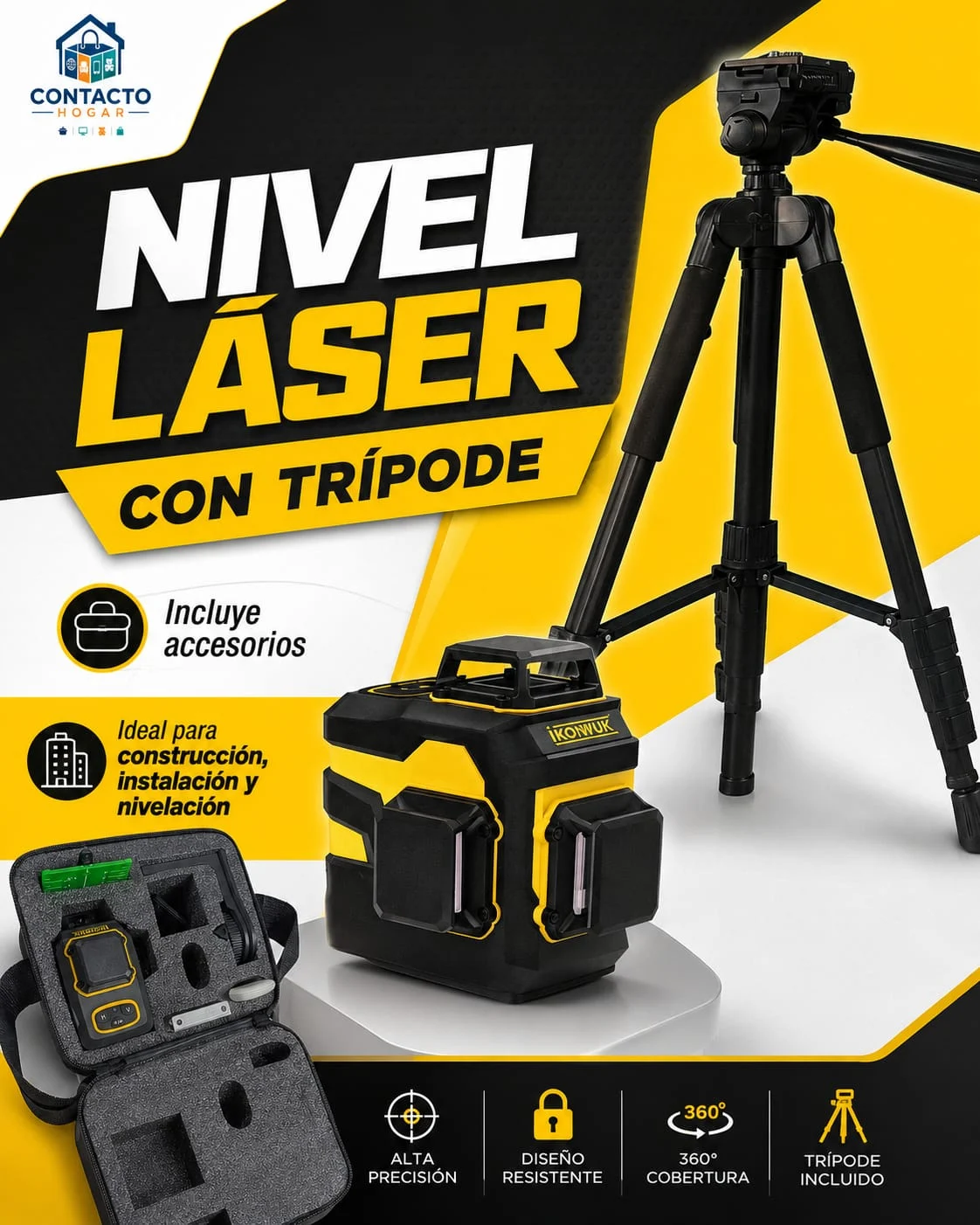 Nivel láser IKOVWUK B1 B12 CON TRIPODE