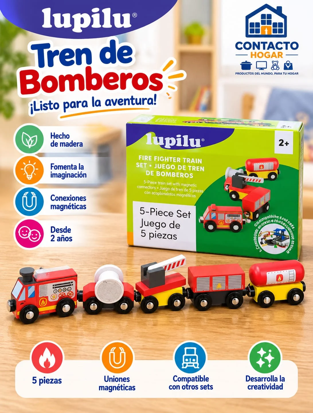 Tren de Bomberos de Juguete
