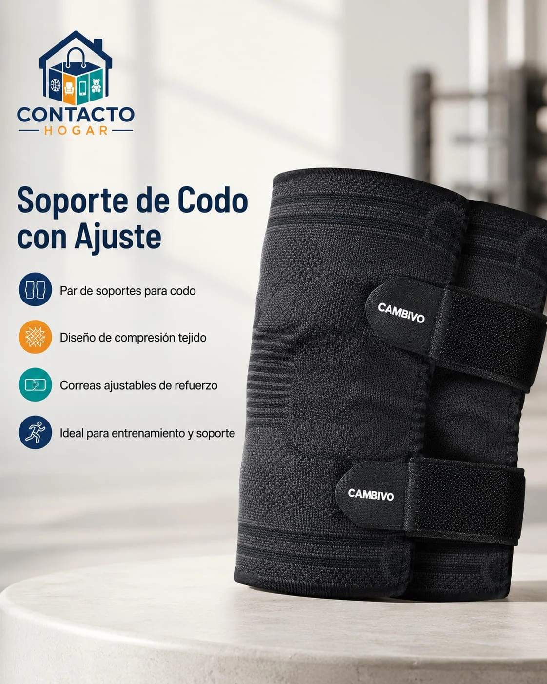 Soporte de codos con ajuste ( coderas))