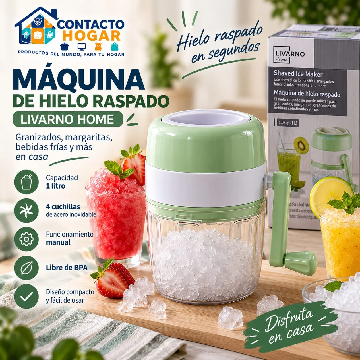 Máquina de Hielo Raspado Livarno Home