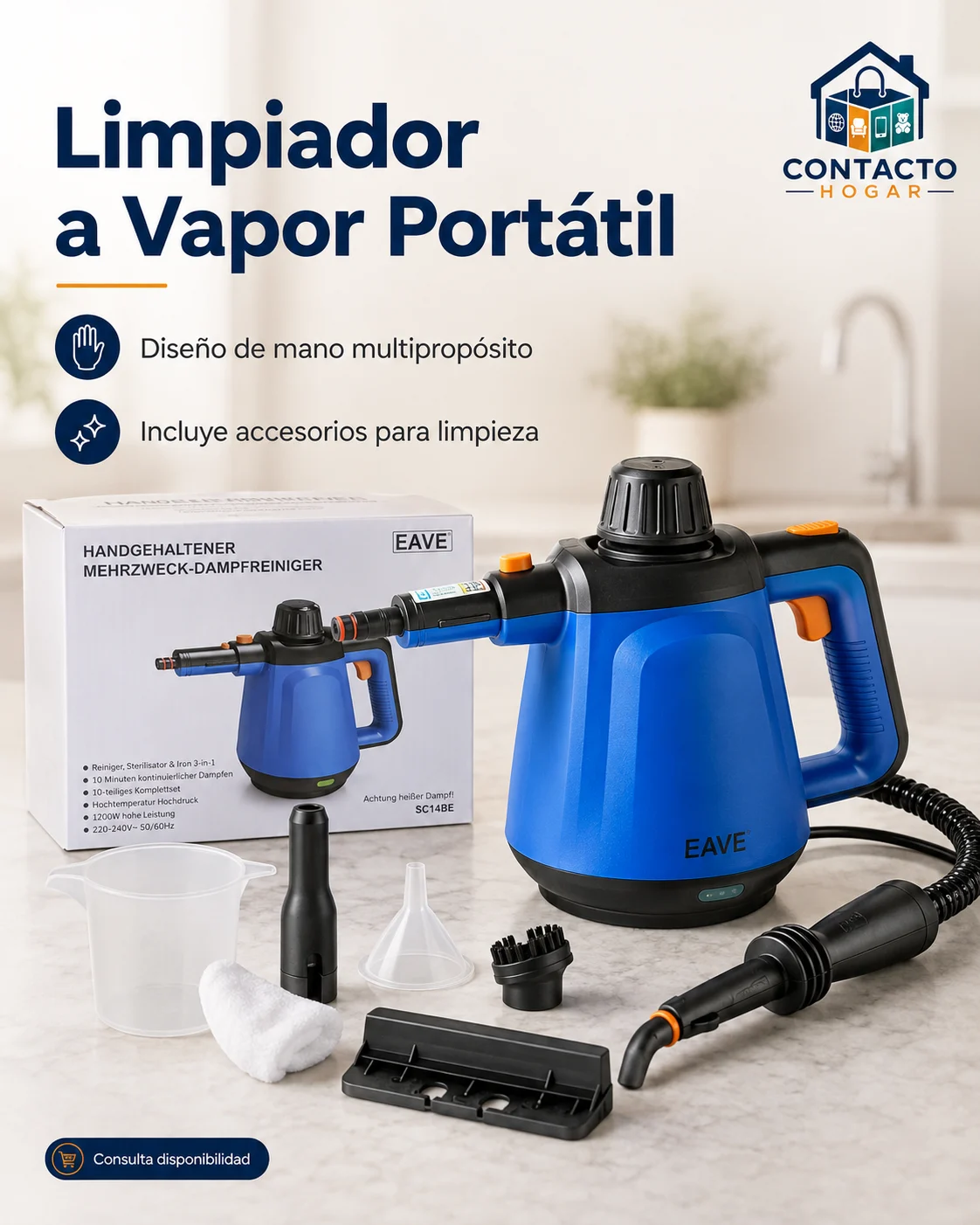 Limpiador a vapor multipropósito