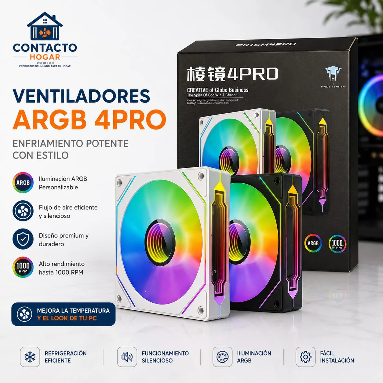 Ventilador para computadora 2 unidades