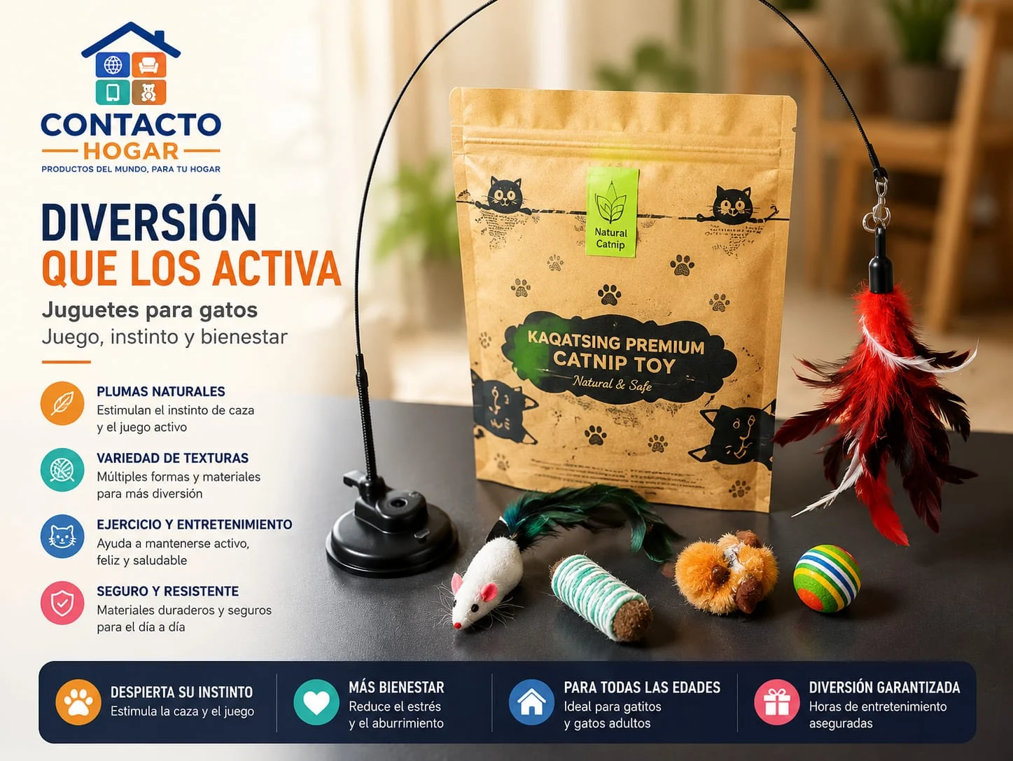 Juguete para gatos Kasparino Premium